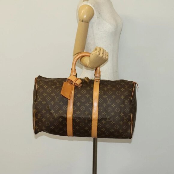LOUIS VUITTON Monogram Keepall 45 Boston Bag M41428 LV Auth 139474 - Picture 1 of 16